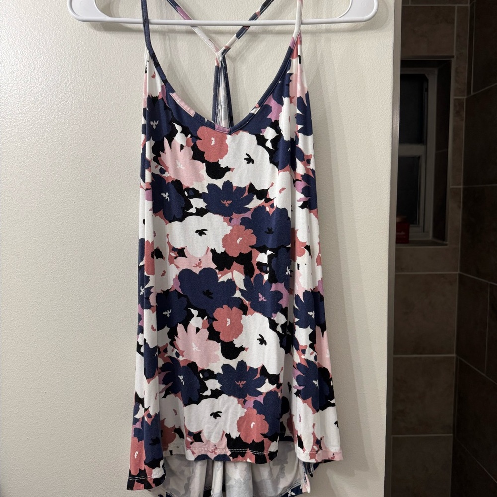 Market & Spruce Floral Strappy Top